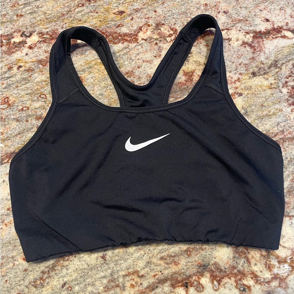 Black Nike sports bra, size L